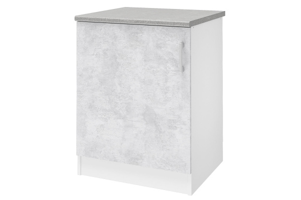 Уют СТЛ.275.06 Шкаф напольный 60 Белый/Бетон