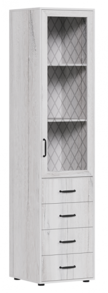 Пенал со стеклом Монреаль дуб канадский правый