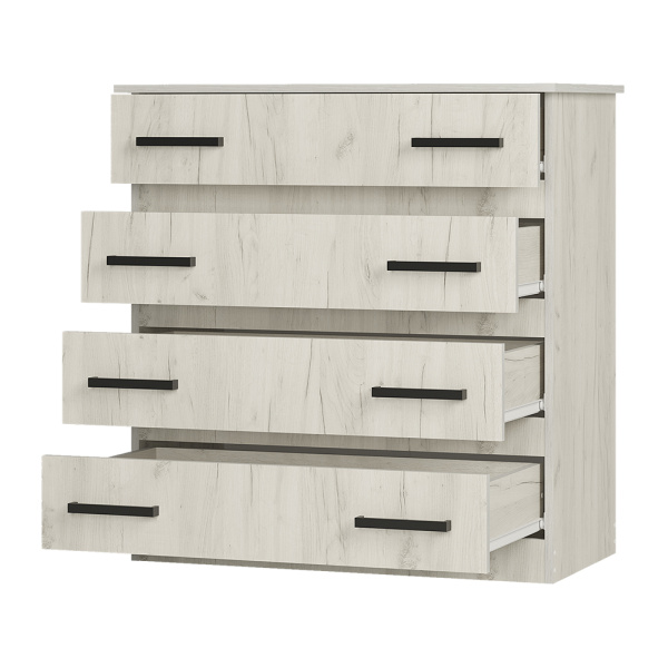 Комод Стандарт № 6  Дуб крафт белый