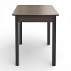 Стол кухонный  Уют 3 90(+35)*60*75 венге/Черный