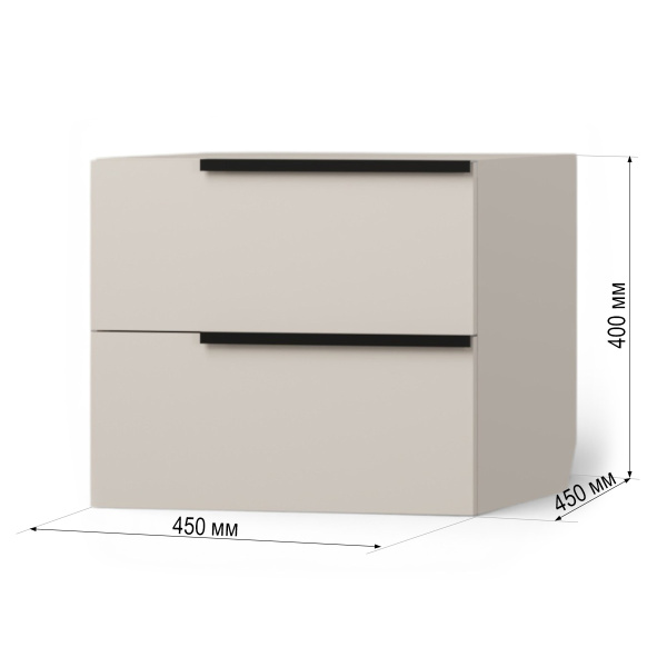 Тумба прикроватная  Сен-Дени Кашемир/Дуб Латте