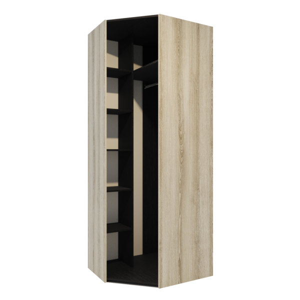 Шкаф для одежды Афина угловой/Лам. ясень таормина/лам. дуб венге