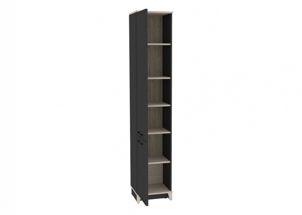 Aurelio 11 (гостиная) Шкаф для белья (02) (Антрацит/Блэквуд Сатиновый)