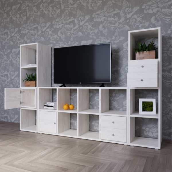 КОРИНН  Стеллаж 2 х 4 ячейки / Сосна лофт